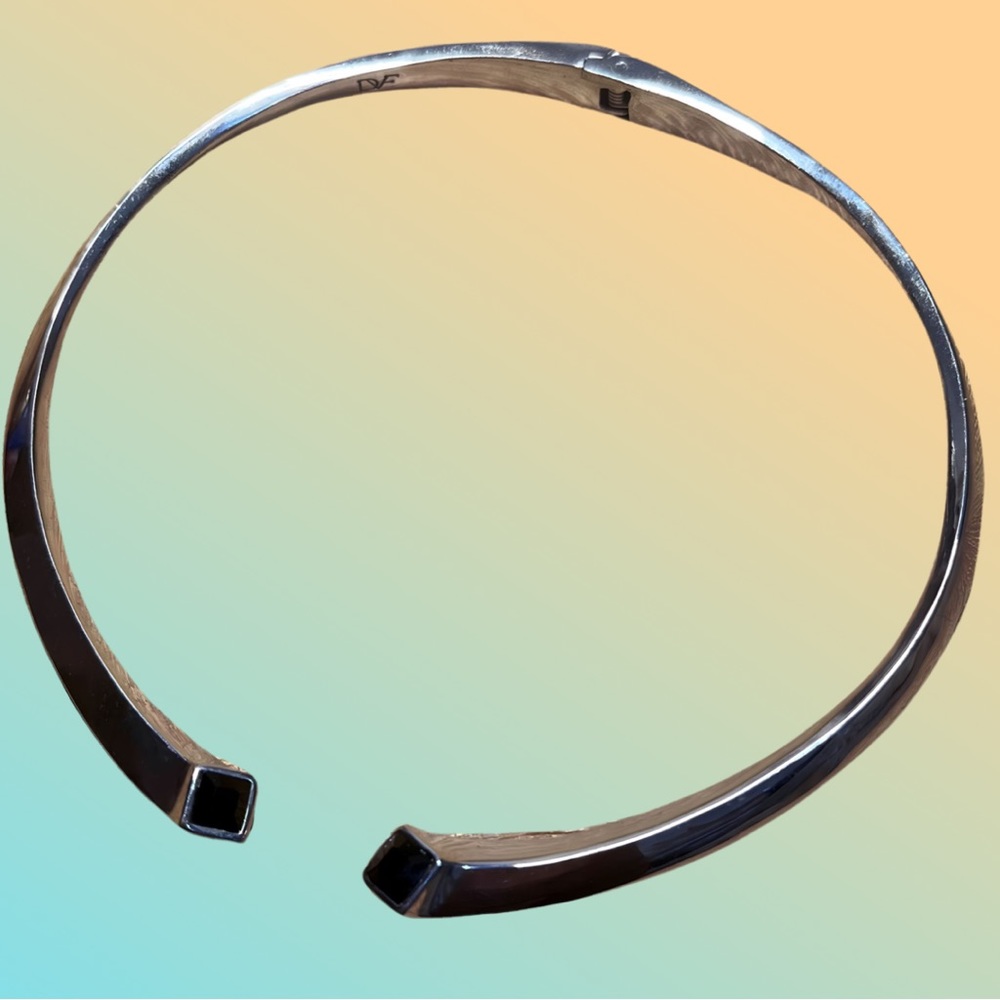 Diane Von Furstenberg Choker Collar Necklace Cubism Collection Swarovski Crystal